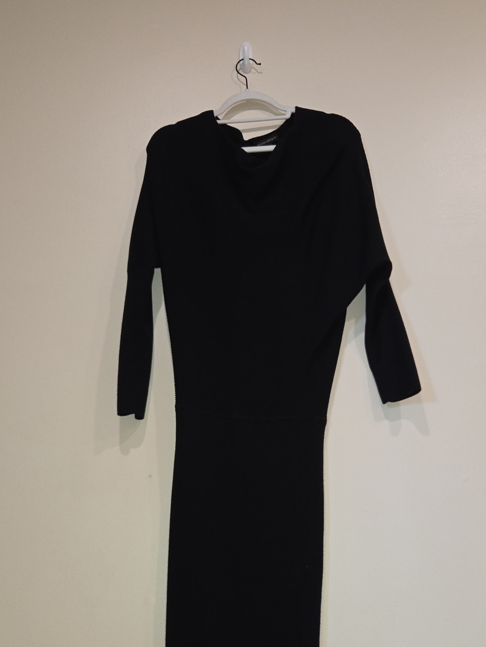 Banana Republic Black Long Sleeve Knit Dress